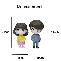 Young Cute Couple Miniature Set- Best for Gifting and Home Decor, 2 Inch Height-thumb1