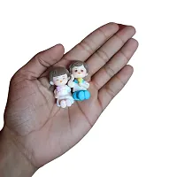 Ice Cream Couple Miniature Showpiece - Best for Gifting, Home Decor and Car Decor- Couple showpiece of 7 Cm height-thumb2