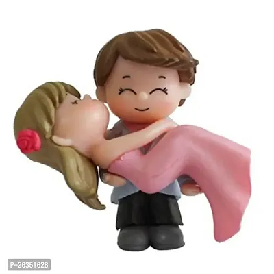 Cute Romantic Couple Miniature showpiece- Best for Gifting, Car Decor and Home Decor. Romantic couple in 2 inch height-thumb4