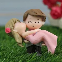 Cute Romantic Couple Miniature showpiece- Best for Gifting, Car Decor and Home Decor. Romantic couple in 2 inch height-thumb4