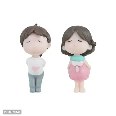 High Quality Cute Kissing Couple Miniature- 2 Inch Height, Perfect for Gifting, Garden Decor and Home Decore-thumb2