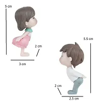 High Quality Cute Kissing Couple Miniature- 2 Inch Height, Perfect for Gifting, Garden Decor and Home Decore-thumb3