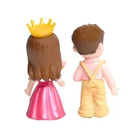 King and Queen Couple Miniature Showpiece- 2.3 Inch Height- Best for Home Decor, Garden Decor and Gifting-thumb1