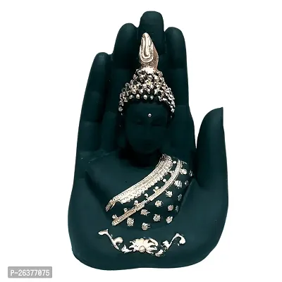 Palm Buddha Hand Statue Showpiece Figurine Idol - Decoration Items for Home, Office Table, Living Room Decor and Gifting