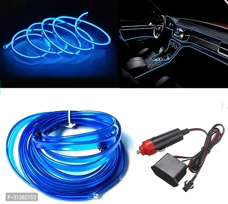 El Wire 5m,16ft Led Flexible Soft Tube Wire Lights Neon Glowing Car Rope Light DC 12V (Blue)