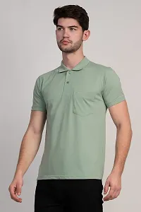 COLDPLAY Solid Men Polo Neck Pista T-Shirt-thumb1