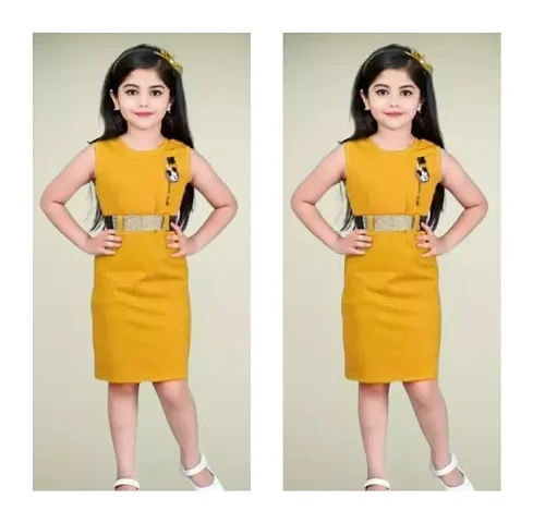 Stylish Crepe Bodycon Drees For Girl Pack Of 2