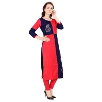 Fabster Women's smart fit straight multi Color Kurti 2XL-thumb2