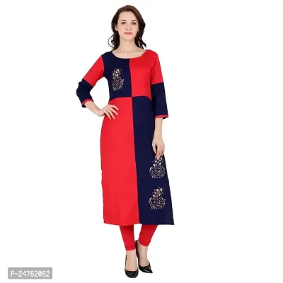 Fabster Women's smart fit straight multi Color Kurti 2XL-thumb0