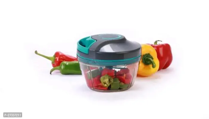 Useful Mini Handy And Compact Chopper With 3 Stainless Steel Blades-thumb0