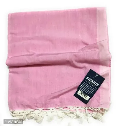 Comfortable Pink Cotton Solid Dohar-thumb0