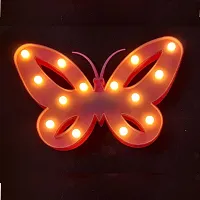 Abee Butterfly Marquee LED Light Decorative Light Lamp Night Lamp (6 Inches) (Gold LED Lights)-thumb2