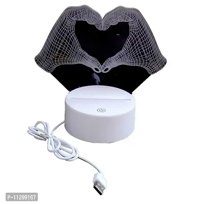 Abee Heart Shape Night Light Lamp Valentine Gift Desk Light