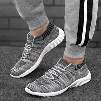 Grey Socks Sports Shoes, Running Shoes, Walking Shoes, Light weight Shoes-thumb3