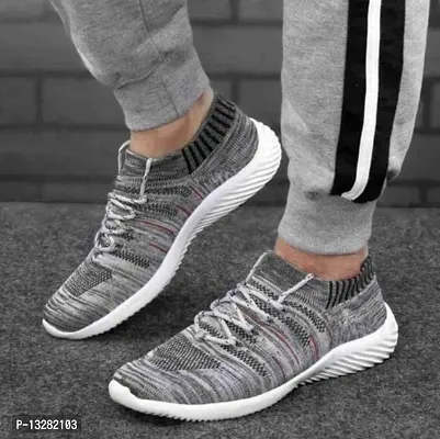 Grey Socks Sports Shoes, Running Shoes, Walking Shoes, Light weight Shoes-thumb4