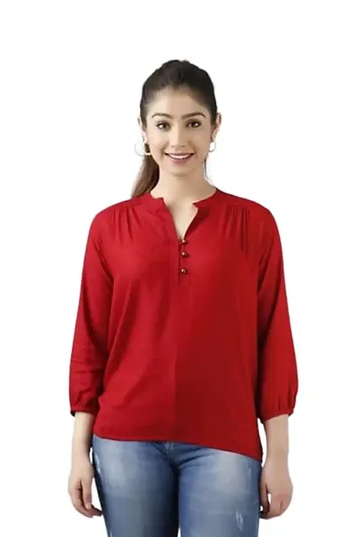 Casual Regular Sleeves Solid Women Top