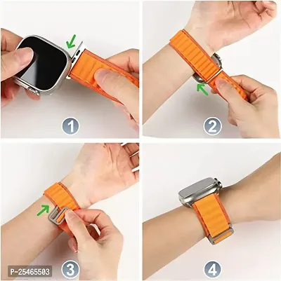 Watch Strap Nylon G-Hook Alpine Loop Watch Straps Compatible For Apple i Watch Replacement Band (42MM 44MM 45MM / 49MM Strap-thumb3