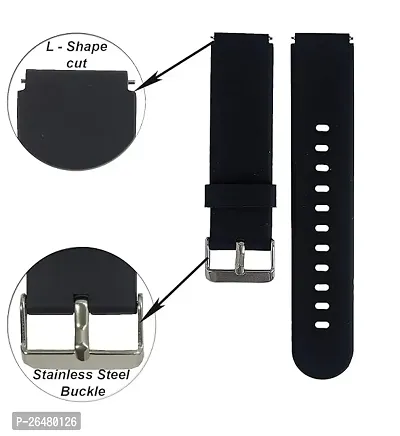 19mm  Smart Watch Silicone Straps for Men  Women - PACK OF 1-thumb2