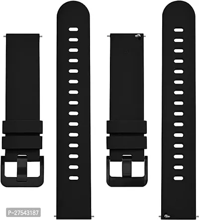 JUSTLY Silicone Strap 20MM Compatible with Amazfit GTS 2 Mini Amazfit Bip/Bip U/Pro/Lite Bip S Amazfit GTS/ 2/2e Boat Xtend Boat Xtend Pro Noise Colorfit Pulse 2 Max Grand Ultr Go Buzz Strap-thumb2