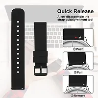 JUSTLY Silicone Strap 20MM Compatible with Amazfit GTS 2 Mini Amazfit Bip/Bip U/Pro/Lite Bip S Amazfit GTS/ 2/2e Boat Xtend Boat Xtend Pro Noise Colorfit Pulse 2 Max Grand Ultr Go Buzz Strap-thumb2