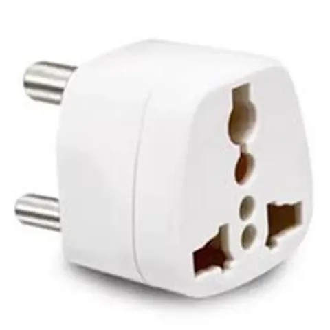Universal Adapter, Europe to US Plug Travel Adapters (White)