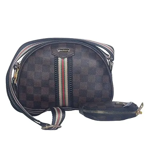 Stylish Fancy Designer PU Leather Sling Bags For Women