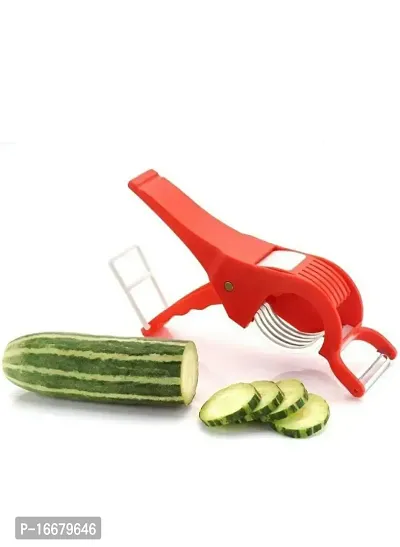 Nature World Premium Extra STONG Vegetable Peeler Cum Cutter for Great Cooking Experience Pack of 1 Peeler Cum Cutter-thumb2