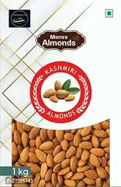 SnowHills Soft shelled almondsbadam kashmiri kagzi special Mamra Almonds with Shell Mamra Badam 1 kg 1KG-thumb0