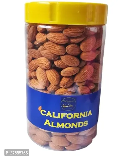 Snow Hills California Almonds 500g  100 Natural Premium Healthy Badaam Giri  Crunchy and Nutritious Premium Nuts  Dry Fruits-thumb0