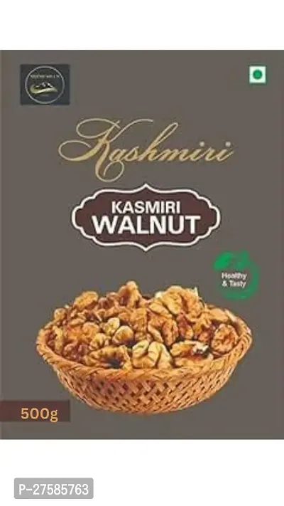 Snow Hills Kashmir Premium Kagzi Akhrot Giri Walnut Kernels  500g  100 Pure Organically Cultivated High Oil Content  Rich in Antioxidants for Enhanced Brain Power and Stamina