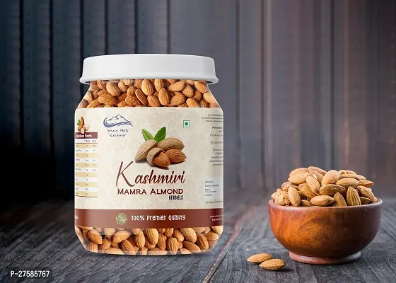 Snow Hills Kashmir Premium Mamra Almonds Giri  500grams  100 Pure Organically Cultivated  High Oil Content Rich in Antioxidants  Boost Brain Power and Stamina-thumb0