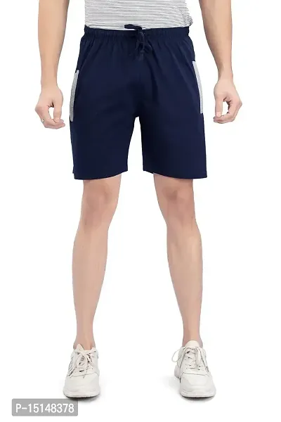 CKL Men's Cotton Regular Fit Bermuda with 2 Zip Pocket Shorts | Men's Shorts