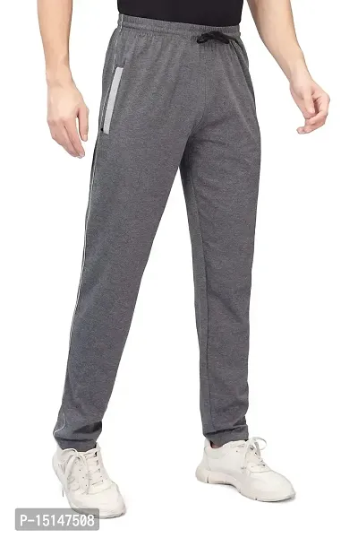 CKL Men's Track Pant with Zipper Pocket (M, Black MILLANGE)