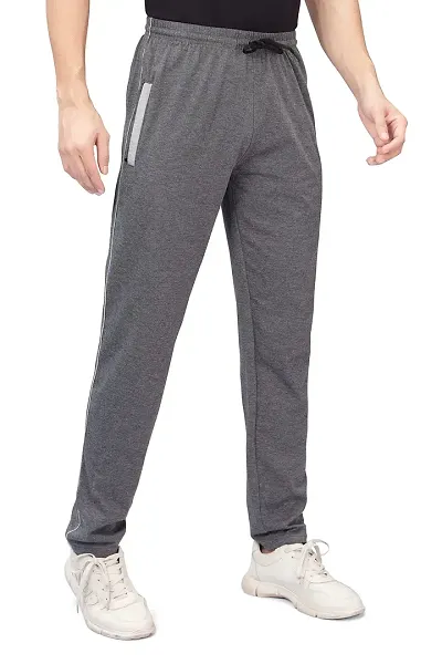 CHECKERSBAY Men's Track Pant (TP-BB) (Charcoal Melange, Medium)