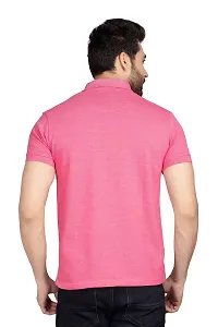 CKL Polo T-Shirt for Men Regular Fit Half Sleeve (XXL, Pink)-thumb2