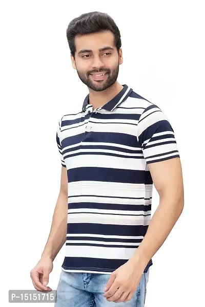 CKL Men's Slim Polo T-Shirt Stripes (2XL)