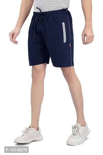 CKL Men's Cotton Regular Fit Bermuda with 2 Zip Pocket Shorts | Men's Shorts-thumb4