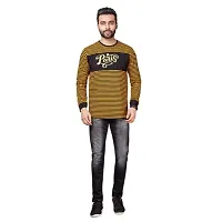 CKL Men's Cotton Round Neck Full Sleeve Pairs Printed T-Shirt Slim Fit (XL, Yellow)-thumb4