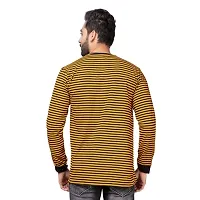 CKL Men's Cotton Round Neck Full Sleeve Pairs Printed T-Shirt Slim Fit (XL, Yellow)-thumb2