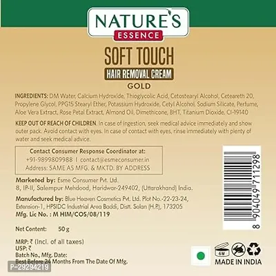 Natures Essence Soft Touch Gold Hair Removal Cream 50g-thumb3