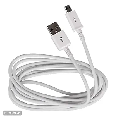 Original USB Cable | Micro USB Data Cable | Sync Quick Fast Charging Cable | Charger Cable | Android V8 Cable (3.0 Amp) 2 Meters (White)