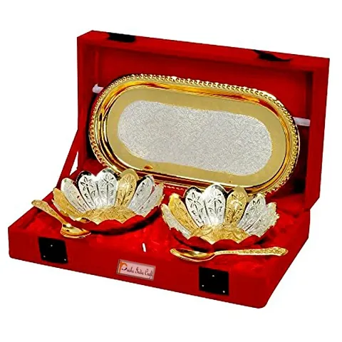 Silver And Gold Plated Serving Sets