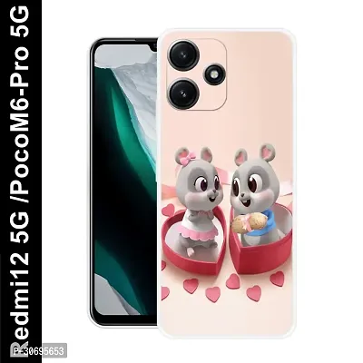 Poco M6 Pro 5G Cover Camera Protection Shockproof BumperEdge 360 Degree Protection TPU And PC  Back Case Cover-thumb0