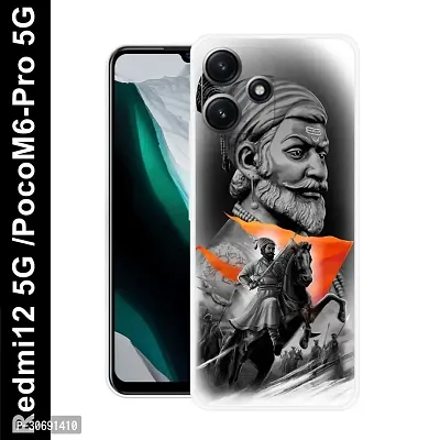 Redmi 12 5G Poco M6 Pro 5G Cover Camera Protection Shockproof BumperEdge 360 Degree Protection TPU And PC  Back Case Cover