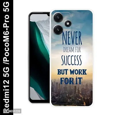 Redmi 12 5G Poco M6 Pro 5G Cover Camera Protection Shockproof BumperEdge 360 Degree Protection TPU And PC  Back Case Cover