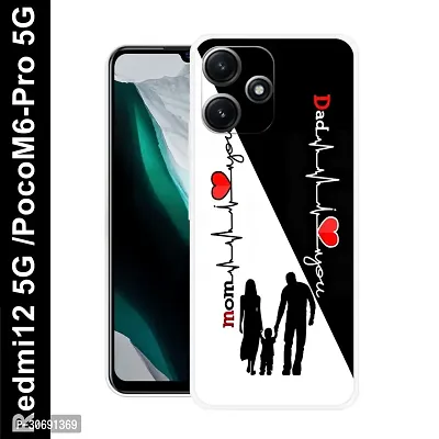 Redmi 12 5G Poco M6 Pro 5G Cover Camera Protection Shockproof BumperEdge 360 Degree Protection TPU And PC  Back Case Cover-thumb0