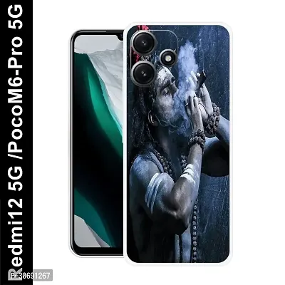 Redmi 12 5G Poco M6 Pro 5G Cover Camera Protection Shockproof BumperEdge 360 Degree Protection TPU And PC  Back Case Cover-thumb0