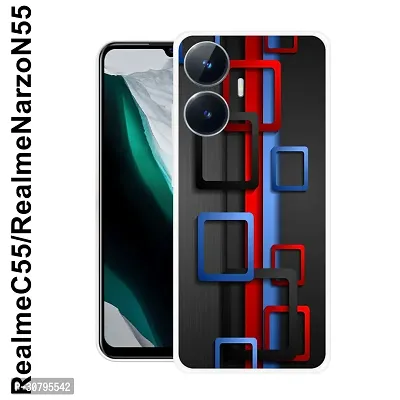 Sleek and Stylish Mobile Cover for Realme Narzo N55-thumb0