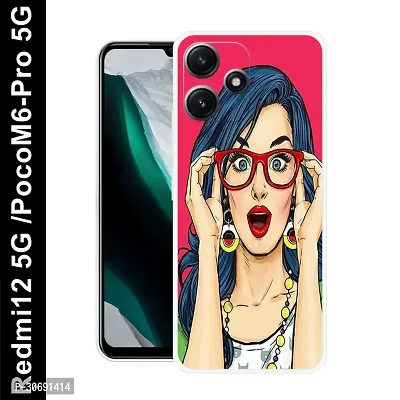 Redmi 12 5G Poco M6 Pro 5G Cover Camera Protection Shockproof BumperEdge 360 Degree Protection TPU And PC  Back Case Cover-thumb0