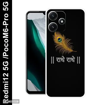 Redmi 12 5G Poco M6 Pro 5G Cover Camera Protection Shockproof BumperEdge 360 Degree Protection TPU And PC  Back Case Cover-thumb0